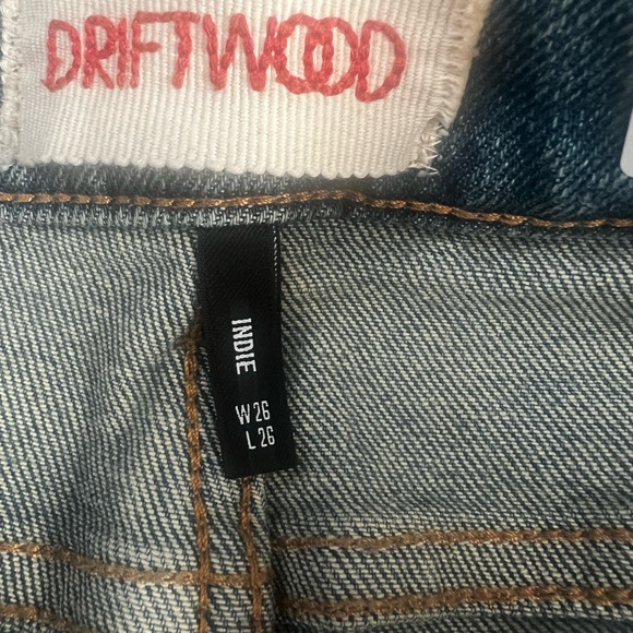 Driftwood Indie Crop Bootcut Patchwork Boho Jeans - Picture 7 of 7